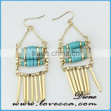 New Factory Direct Natural Stone Gemstone Turquoise Earring photo-2