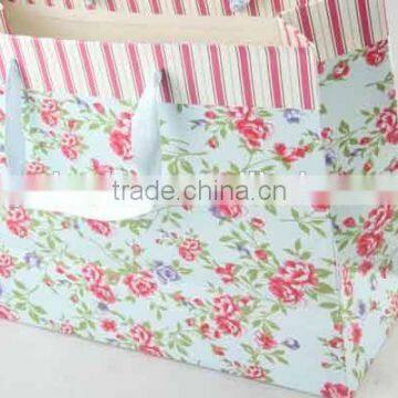 Flower Design Foldable Gift Bag With Bowknot/ Shopping Bag photo-6