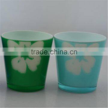 Colored Candles Promotion Glasses,glass Candles Jar,color Tea Cup Holder photo-4