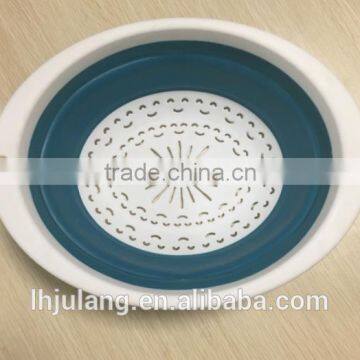 Hot Sell Plastic Foldable Colander/plastic Oval Foldable Colander photo-2