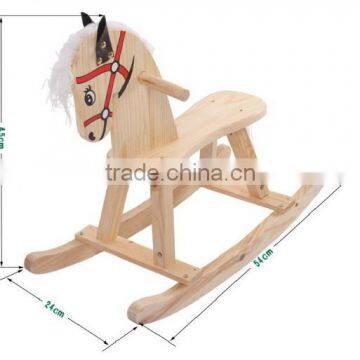 Wooden Rocking Horse Baby Toy Kids Children Equipment Parts Stable Product Wholesale Interior Decoration China Supplier photo-2