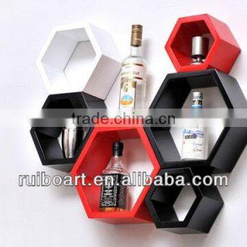 LOVE MDF Cube Wall Shelf for Decoration photo-6