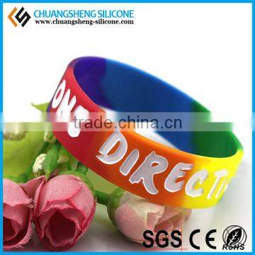 Wholesale Cheap Fully Silicone Embossing Logo Bracelet, Fashion Bangles, Popular Promotional Gift photo-5