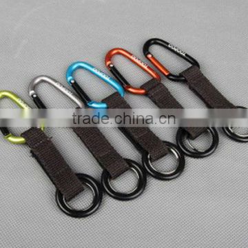 Climbing carabiner for sports bottle/flask/plastic blender bottle