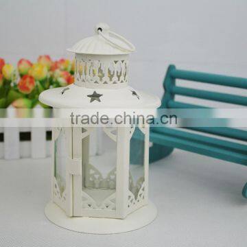 Outdoor Decorative House Style OEM Metal Lantern Candle Holders photo-3