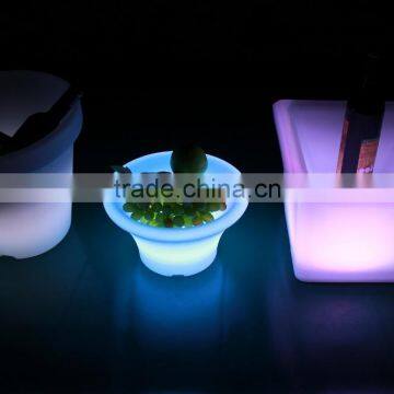 Led Illuminating Plastic Ice Bucket, Led Furniture Light Flower Pot photo-5