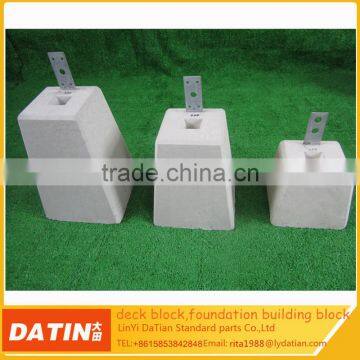Concrete deck foundation piers