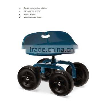 4-wheeled Rolling Garden Scooter with soft pad