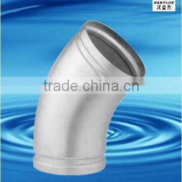 stainless steel 45 degree grooved elbow