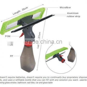 Spray Window Cleaner With Double Sided Microfiber And Rubber Squeegee photo-5