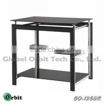 High Quality Stainless Steel and Tempered Glass tv Stand photo-3