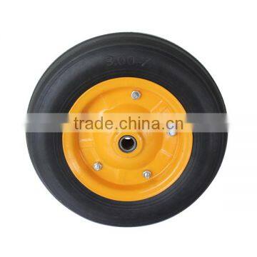 Qingdao Wantai Pneumatic Rims Wheel Solid pu Wheelbarrow Wheels photo-2