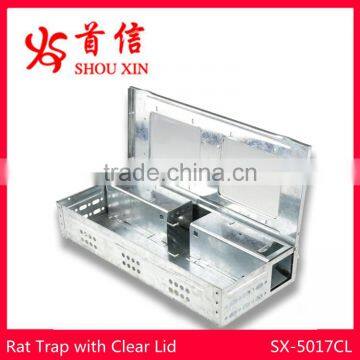 Multi catch rat trap box with clear lid SX-5017CL