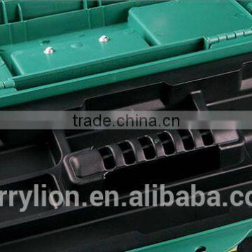 Berrylion Plastic Iron Tool Box With Trolley High Quality 14" 17" 19" Tool Box photo-6