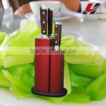 hot sell 6 pcs red wood handle knives D02-6M01