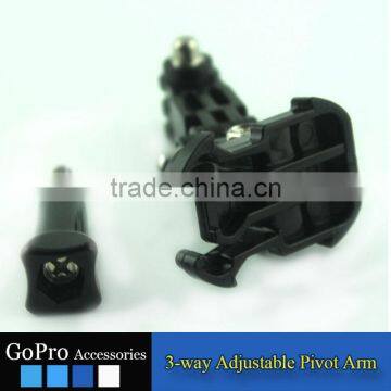 2016 New Wholesale Adjustable 3-way Pivot Arm for Sports Camera Accessory photo-2