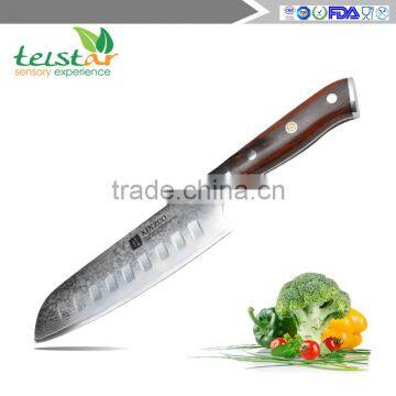 Japan Damascus VG10 Steel 67 Layer 7 "santoku Knife The Brazilian Rosewood Handle
