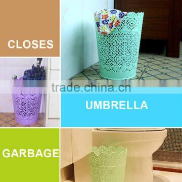 Plastic Round Hollow Out Garbage Bin Series photo-5
