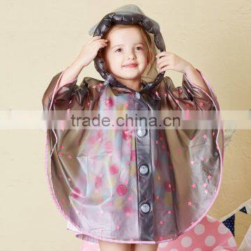 Children Waterproof Pvc Poncho Raincoat photo-4