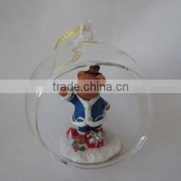 Crystal Balls Dollarma One Dollar Cheapest XMS Christamas Bear Deer Santa SnowFlake Glass 156049-15054 photo-5