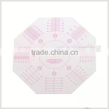 Kearing 8 angle patchwork ruler Flexible Plastic Rulers with sandwich line printing #P808