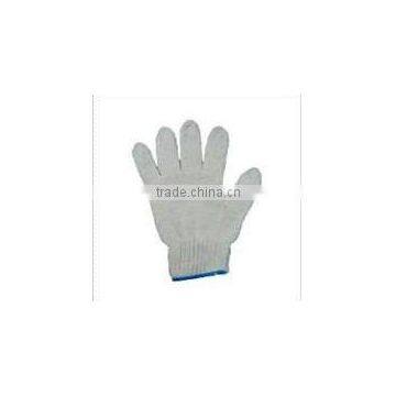 10g Nylon Knitted white cotton glove