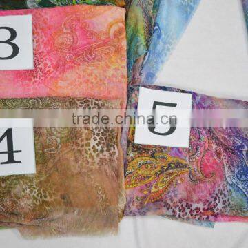 2017 Fashion Europe New Arrival the Latest Digital Printing Paisley Flower Lady Polyester Summer Scarf photo-6