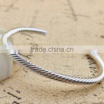 unique design cuff bangle bracelet  website wholesale bangle bracelet twisted open end bangle bracelet