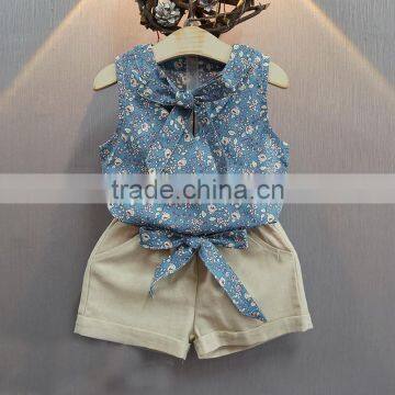 OEM/ODM Baby Girl Clothes Fashion Cartoon Girls Summer Kids Set Clothes Baby Suits Children Clothing Set