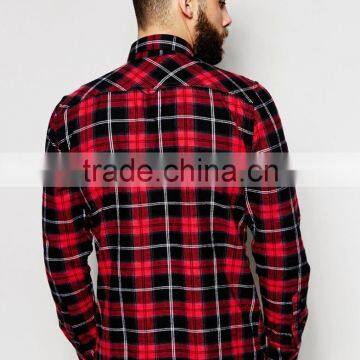 Latest Man Flannel Check Shirt With Your Logo photo-2