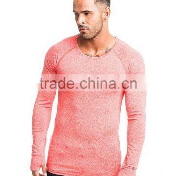 Compression Long Sleeve Gym t Shirt With Scoop Neck photo-3