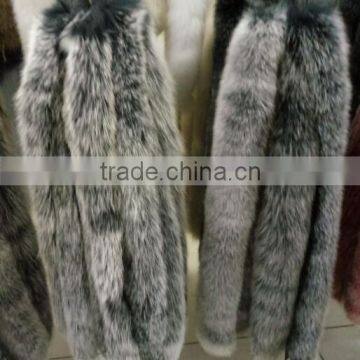 BBG-H-20 Customized size real fox fur trim trimming for pashmina and cape