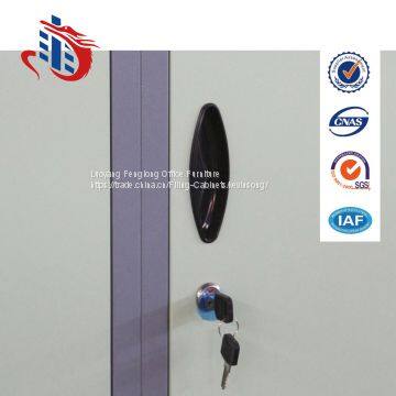 Factory Direct Bedroom Furniture 4 Compartments Metal Wardrobe