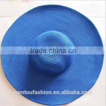 Wholesale New Fashion Straw Monogramed Floppy Hat photo-4