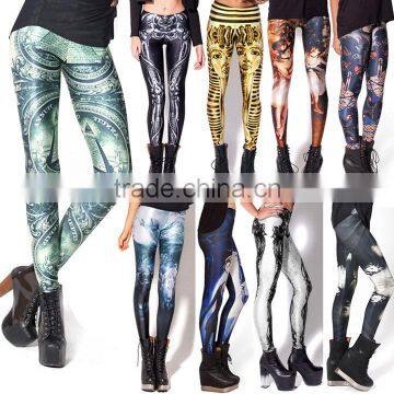 New Women Elastic Print Leggings Stretch Jeggings Skinny Slim Fit