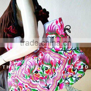 Thai Embroidered HMONG Hill Tribe Tote Hand Bag