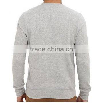 Wholesale Value Cotton Rib-knit Collar and Hem Cheap Mens Collar Sweatshirt photo-2