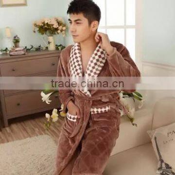 2015 Wholesale Mink Cashmere Men Robe photo-2