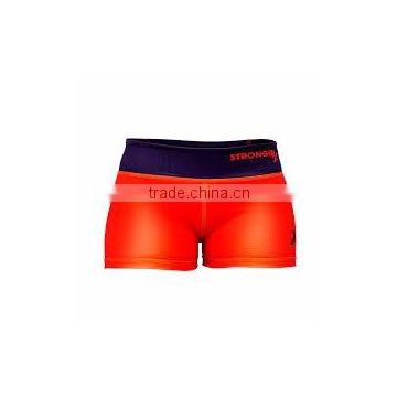 womens crossfit wod orange shorts