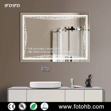 New Design Decorative Fancy Wall Mirror With Light for Luxury Hotel
