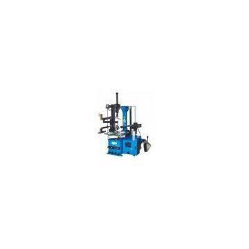Passenger car Tyre changer-APO-328 (Pneumatic operated tilting column with double helper arms and tubeless tire inflating system)