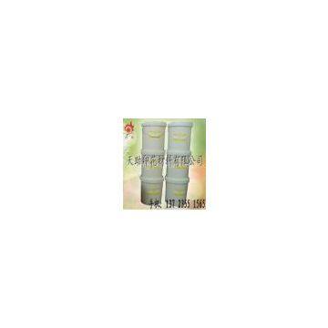 Environment friendly fireproof white adhesive pulp, fireproof transparent pulp