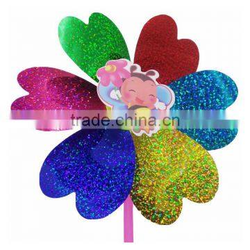 Hot Sale Plastic Pinwheel Garden Decoration Windmill Kids Toy Windmill photo-3