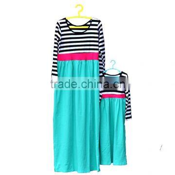 Wholesale mommy and me maxi dress cotton boutique dress