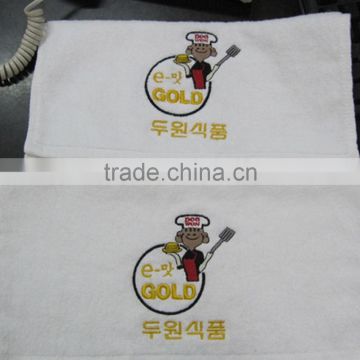 100% cotton embrodiery logo gym sport towels embroidered