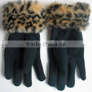 2017 BSCI black polar fleece gloves