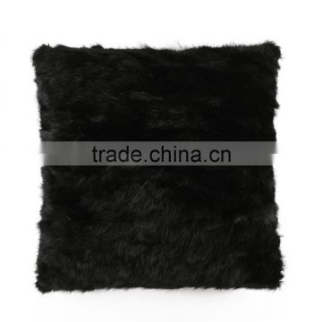 YR148 Mink Fur Pillows with Sheep Leatther/Luxurious Fur Cushion Covers