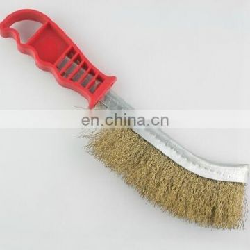 plastic handle cleaning brass wire brush