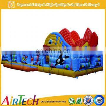 Durable inflatable fish funcity for park