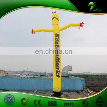 2016 Hot Sale Advertising Inflatable One Leg Inflatable Yellow Air Daner With Logo Printing For Sale